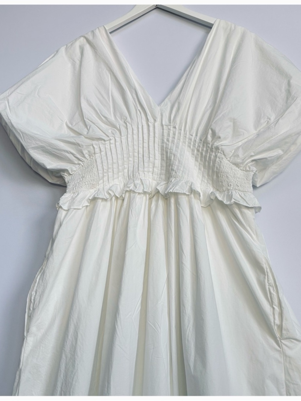 NWT Anthropologie V-Neck Zip-Front Midi Dress, L - Picture 12 of 16